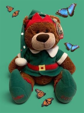 Belkie Bear 2012 Christmas Elf Plush